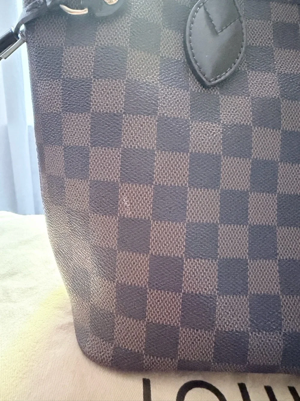 Louis Vuitton Damier Ebene Canvas Tote Bag PM - Picture 9 of 10